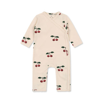 Newborn onesie met lange mouwen - Ma grande cerise